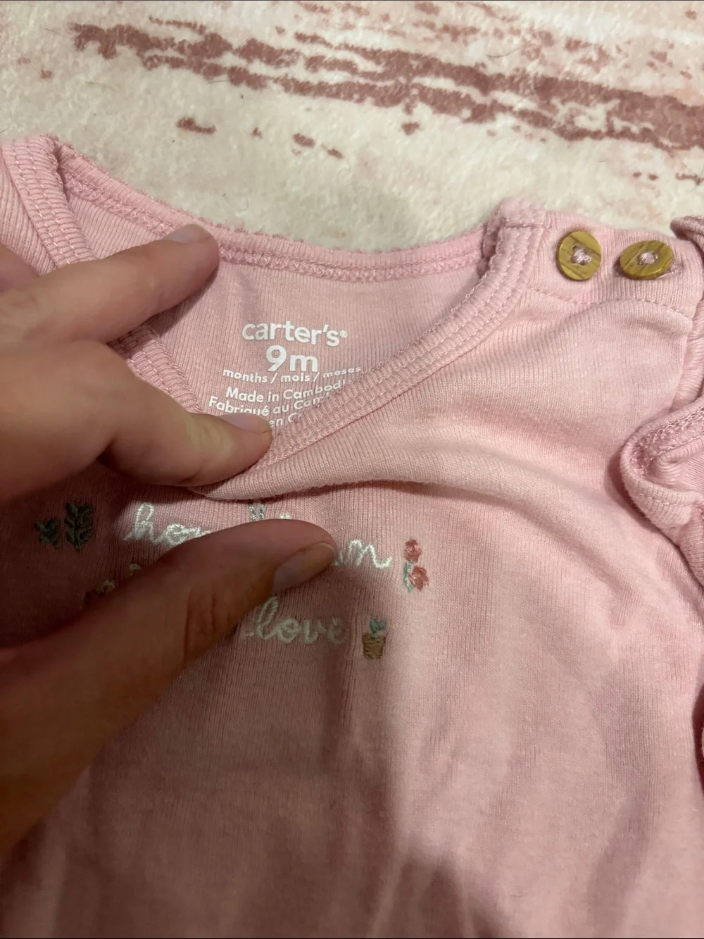 Kids Pink Long-Sleeve Top with Gray and Light Blue Pajama Pants Set